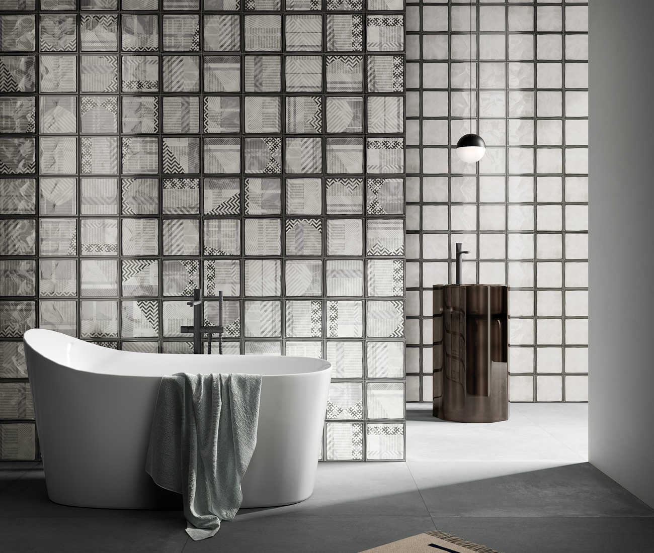 Bathroom interior with tiles from Ciot in Toronto