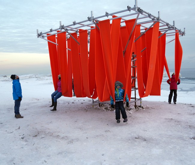 Lifeguard Stands art installations - Winter Stations 2015