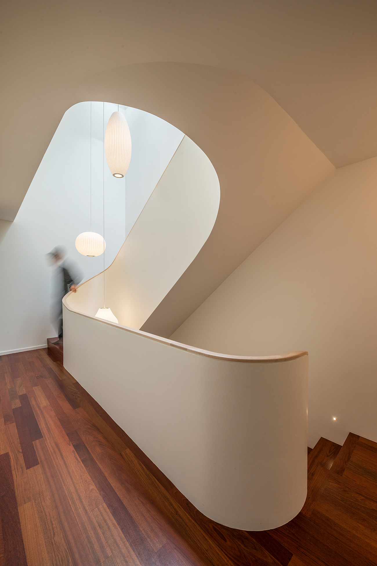 Dramatic Staircase - Williamson Williamson curved stairs