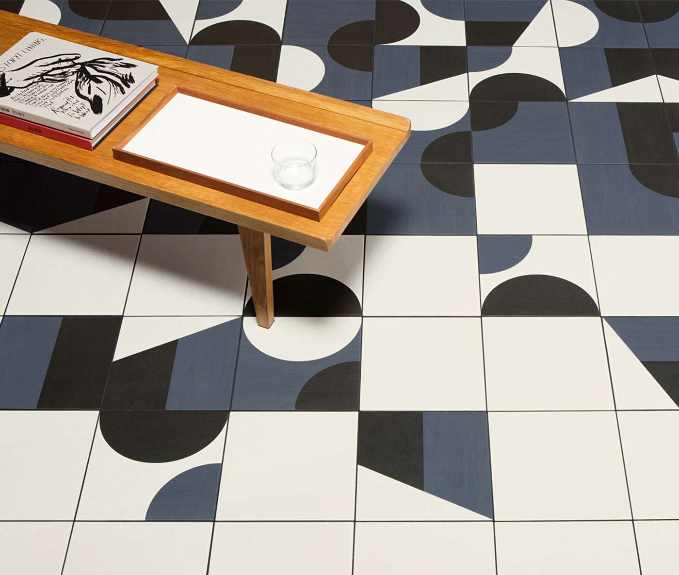 geometric tiles Puzzle pattern by Mutina