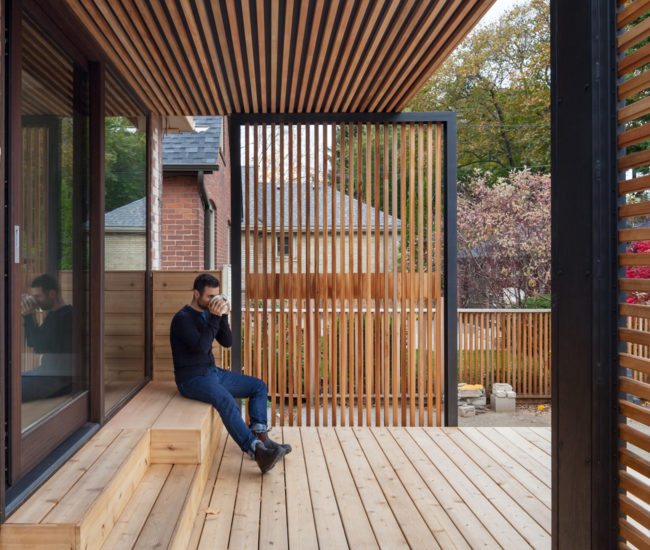 Slatted Wood Wood Slats Patio Design Modern Home Toronto - Slatted wood design