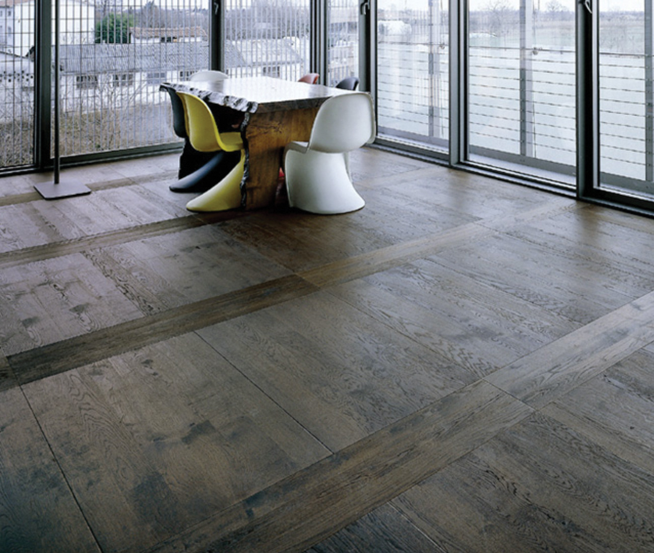 Hardwood floor from Fiber & Cloth