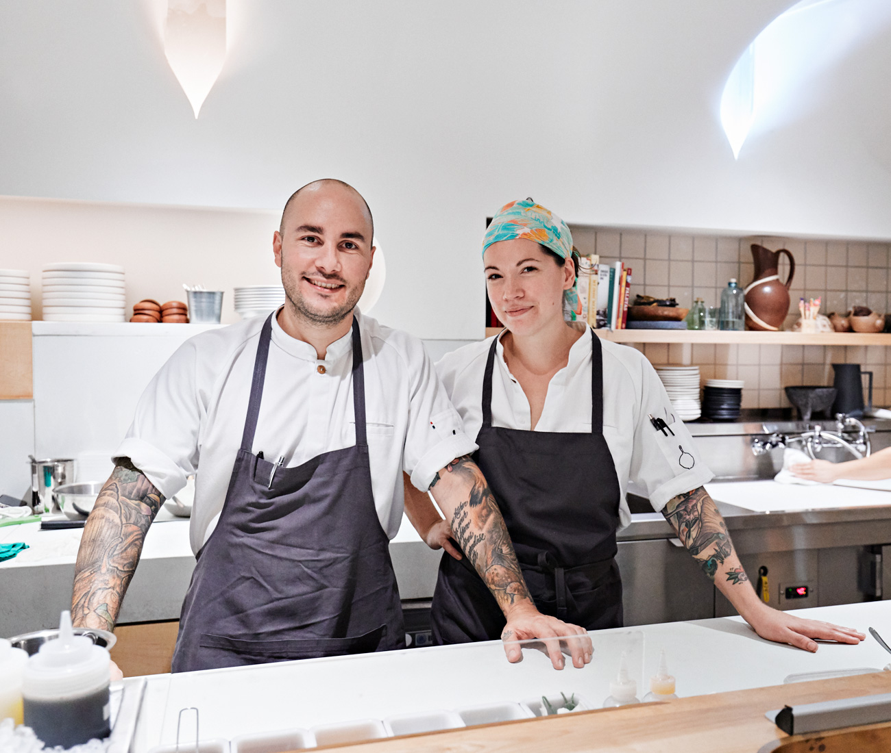 Chefs Julio Guajardo and Kate Chomyshyn