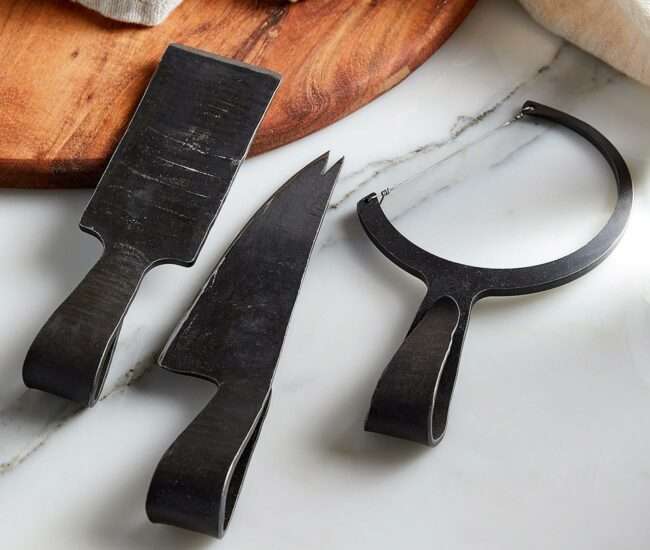 Trio of forged cheese knives - Simons Fabrique 1840