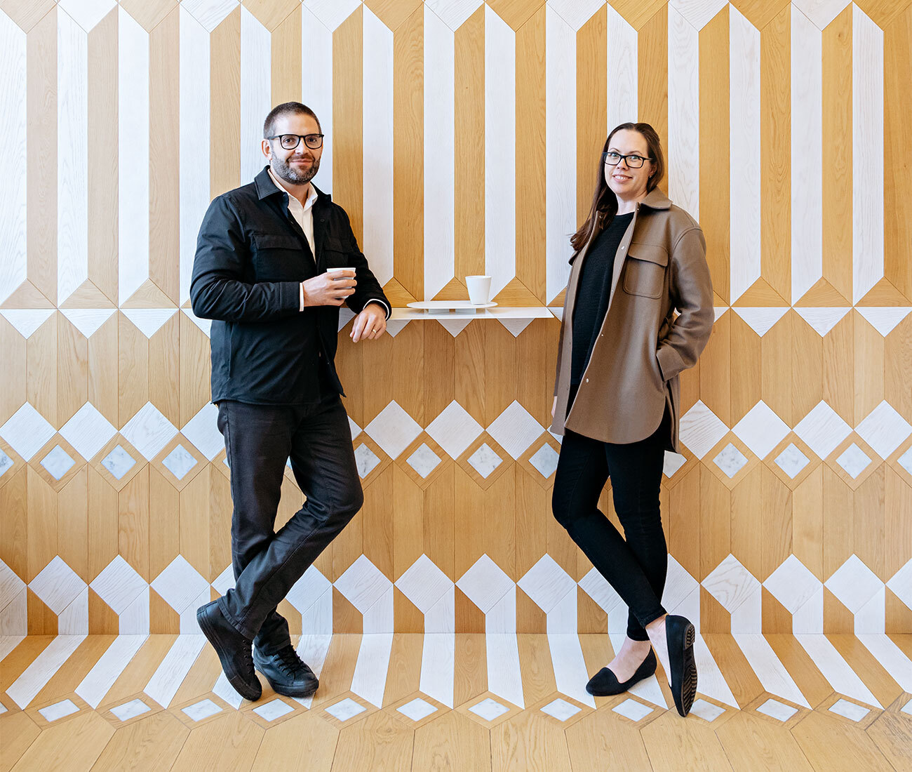 Andrew and Jodi Batay-Csorba, seen here in Milky's Coffee, which they designed. Photo by Arash Moallemi.