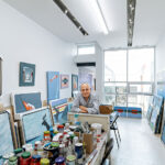 Charles Pachter in his studio