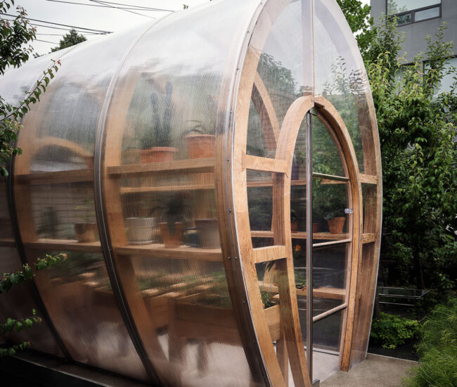 Backyard greenhouse prototype by Stacklab