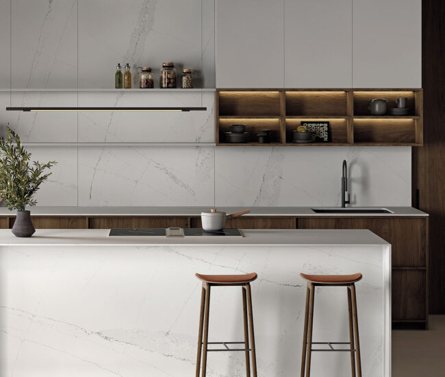 kitchen with Cosentino’s Silestone countertops
