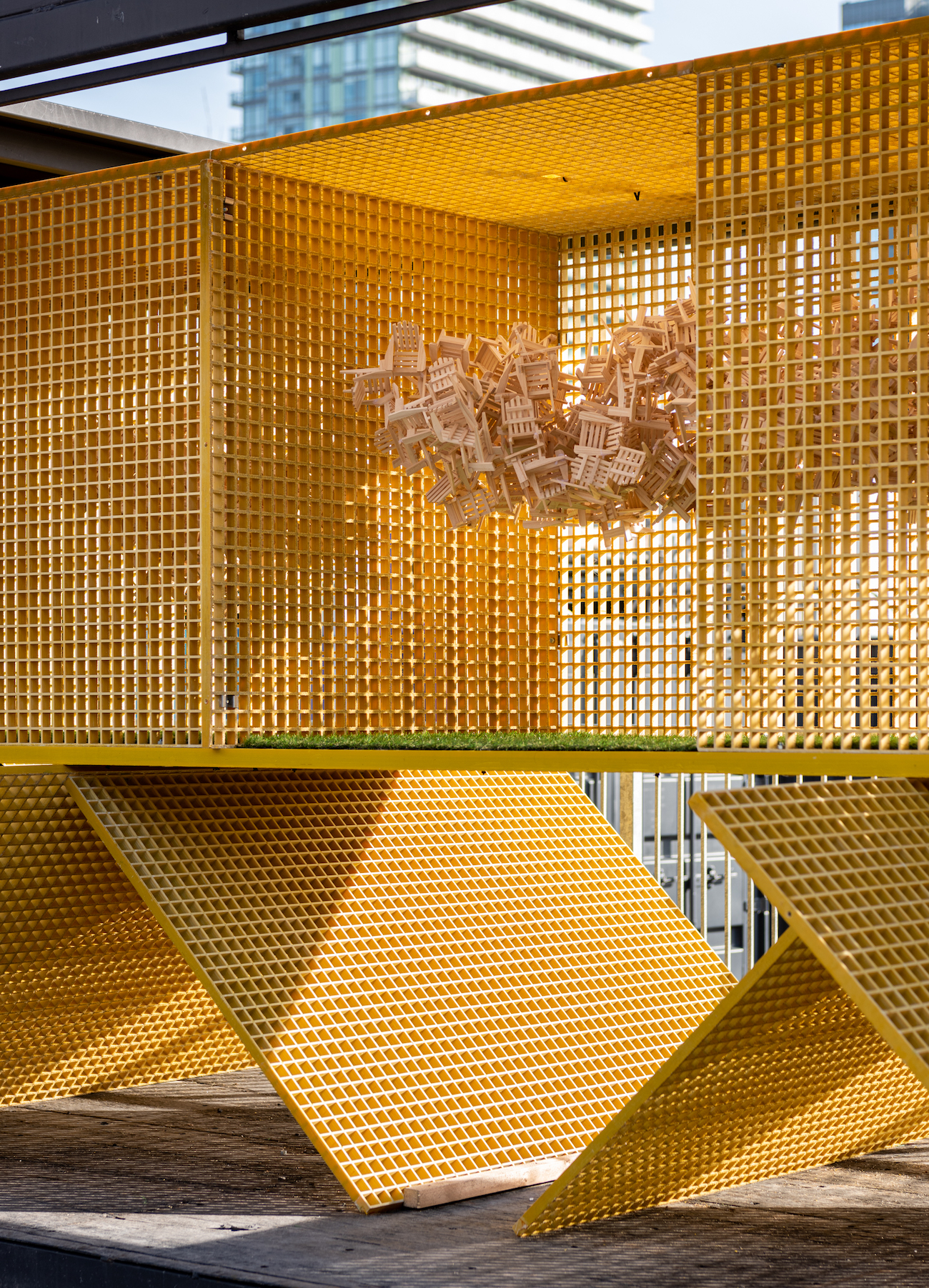 ‘Stackt Summer’ by StudioAC was commissioned as part of DesignTO. Photography by Jeremie Warshafsky.
