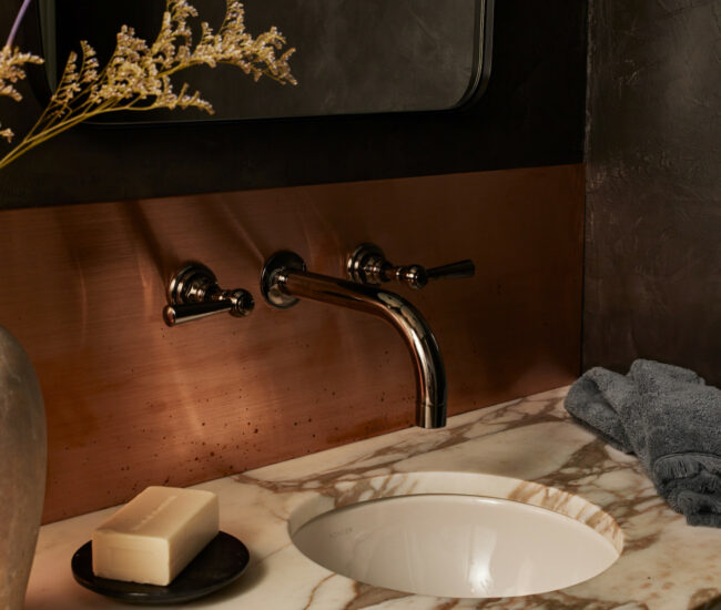 Modern Bathroom Sink and countertop stone