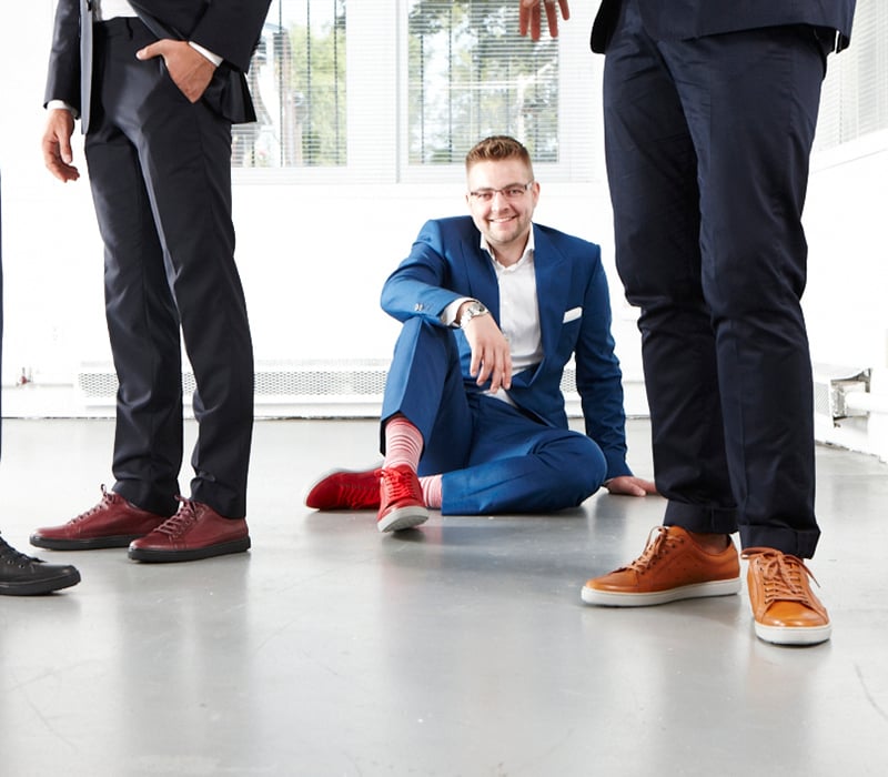 Shoe designer Patrick Cornish