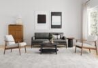 Andes leather sofa from West Elm