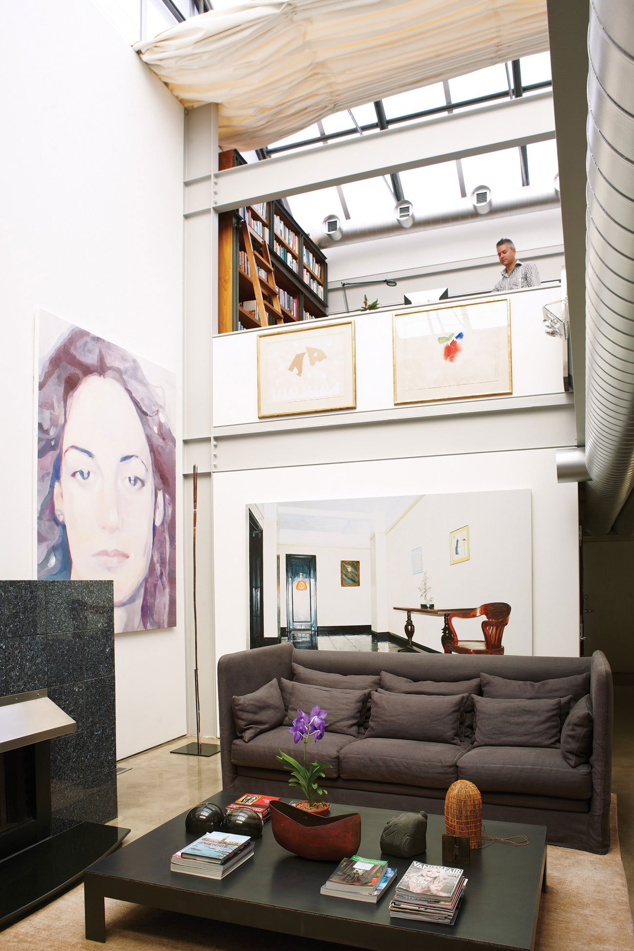 Architect Barton Myers - glass and steel home