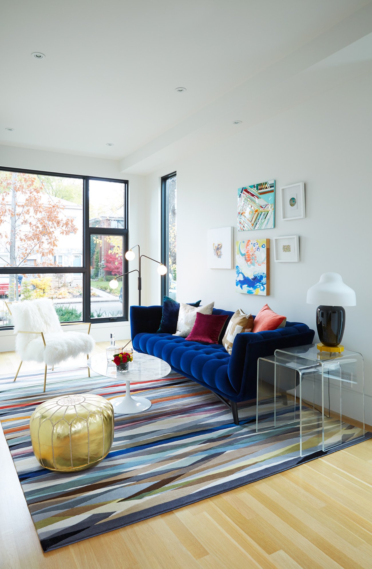 Living room of designer Alanna Davey contractor Phil DeBarros home