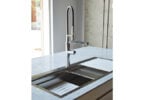 kitchen sink with faucet
