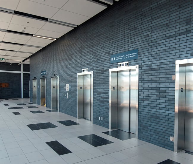 Elevators at Billy Bishop Airport in Toronto