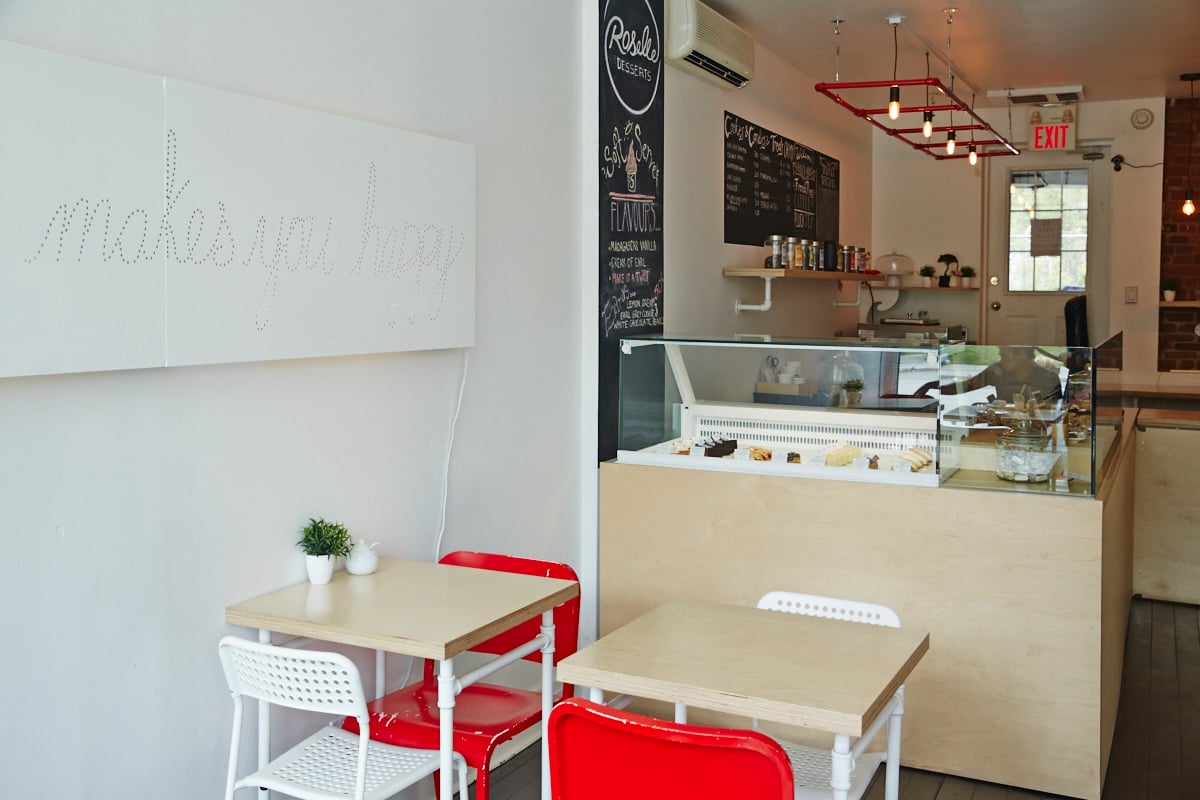 Interiors of Roselle Desserts on King Street