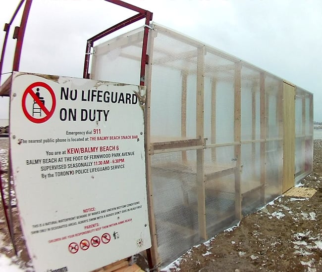 Sauna art installation by Claire Furnley and James Fox of FFLO 