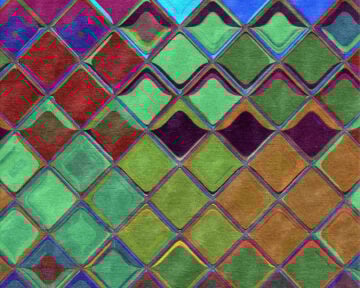 Matrix Oil Rug by Robyn Waffle