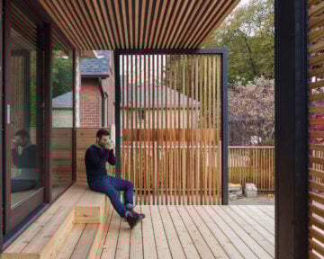 Slatted Wood Wood Slats Patio Design Modern Home Toronto - Slatted wood design