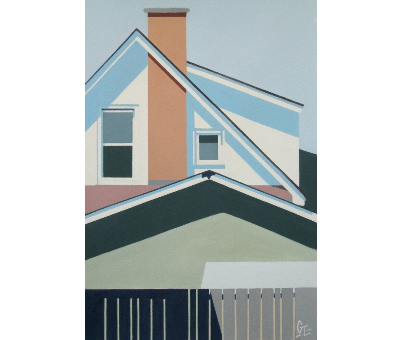 Flat depictions of urban forms by Gordon Leaverton - Toronto Outdoor Art Exhibition