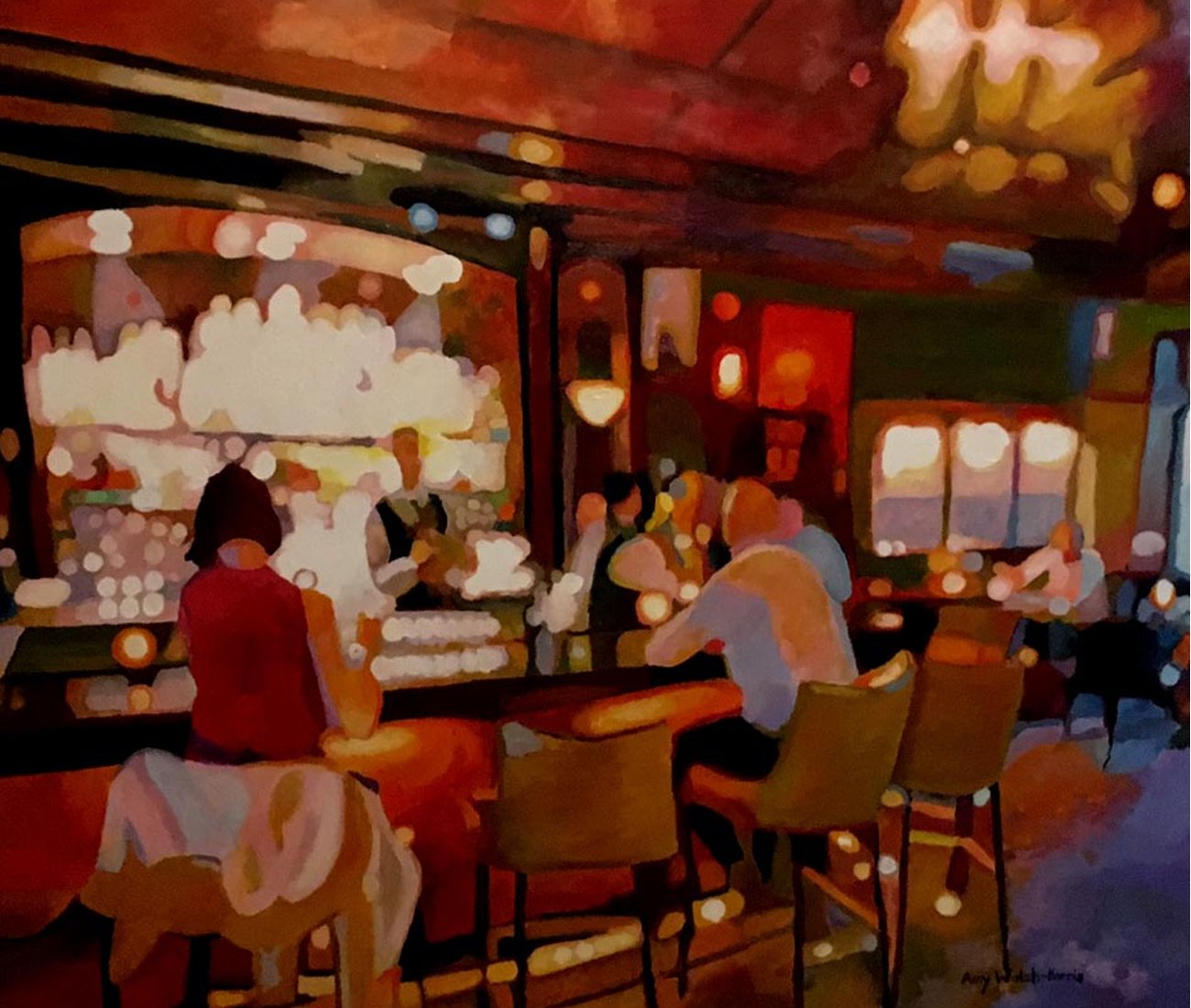 Odes to cozy local watering holes by Amy Walsh-Harris - Artworks on sale at Toronto Outdoor Art Exhibition