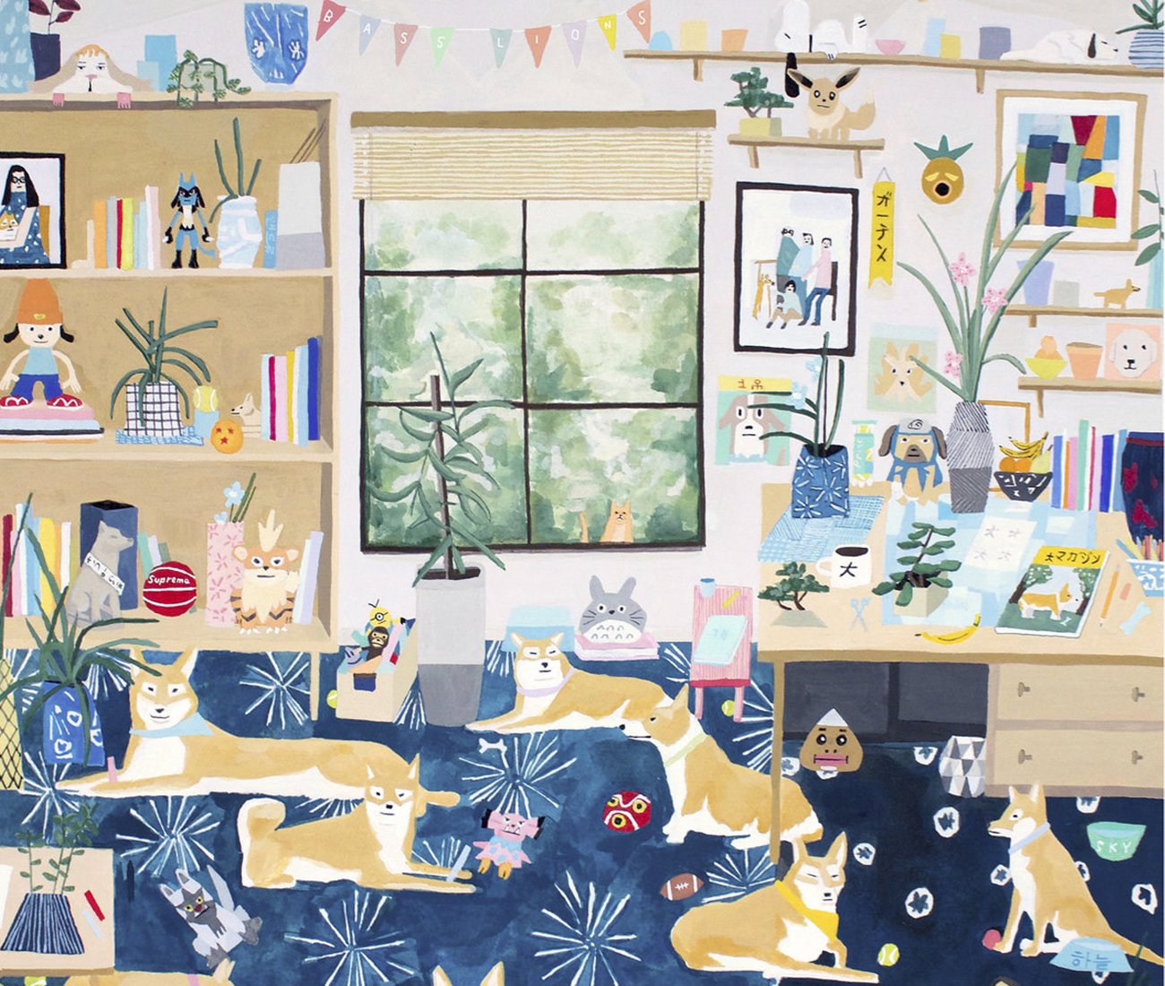Playful portrayals of densely-packed domestic environments by Andrew Watch 