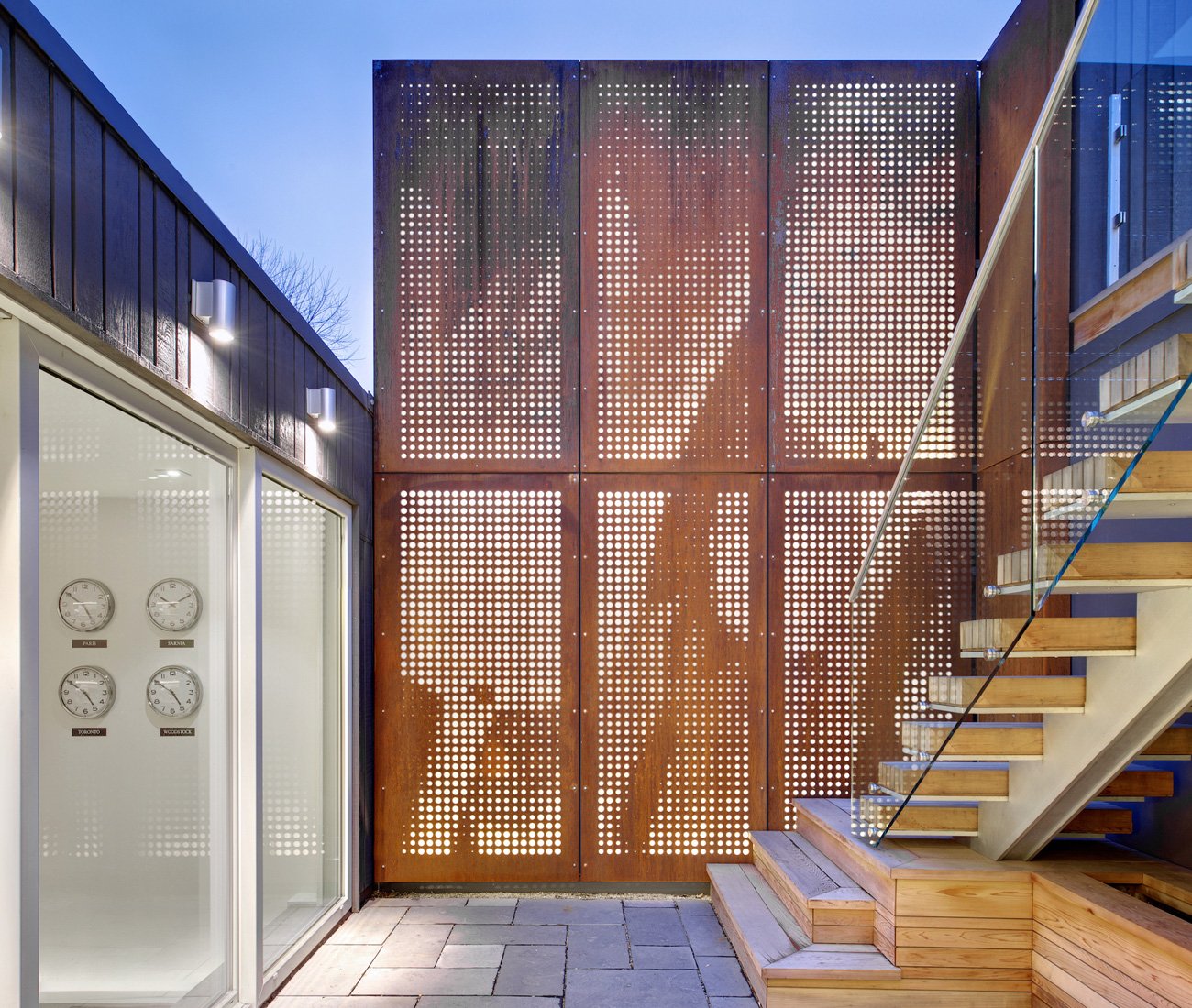 Roundabout Studio - Mount Pleasant House - Corten panels