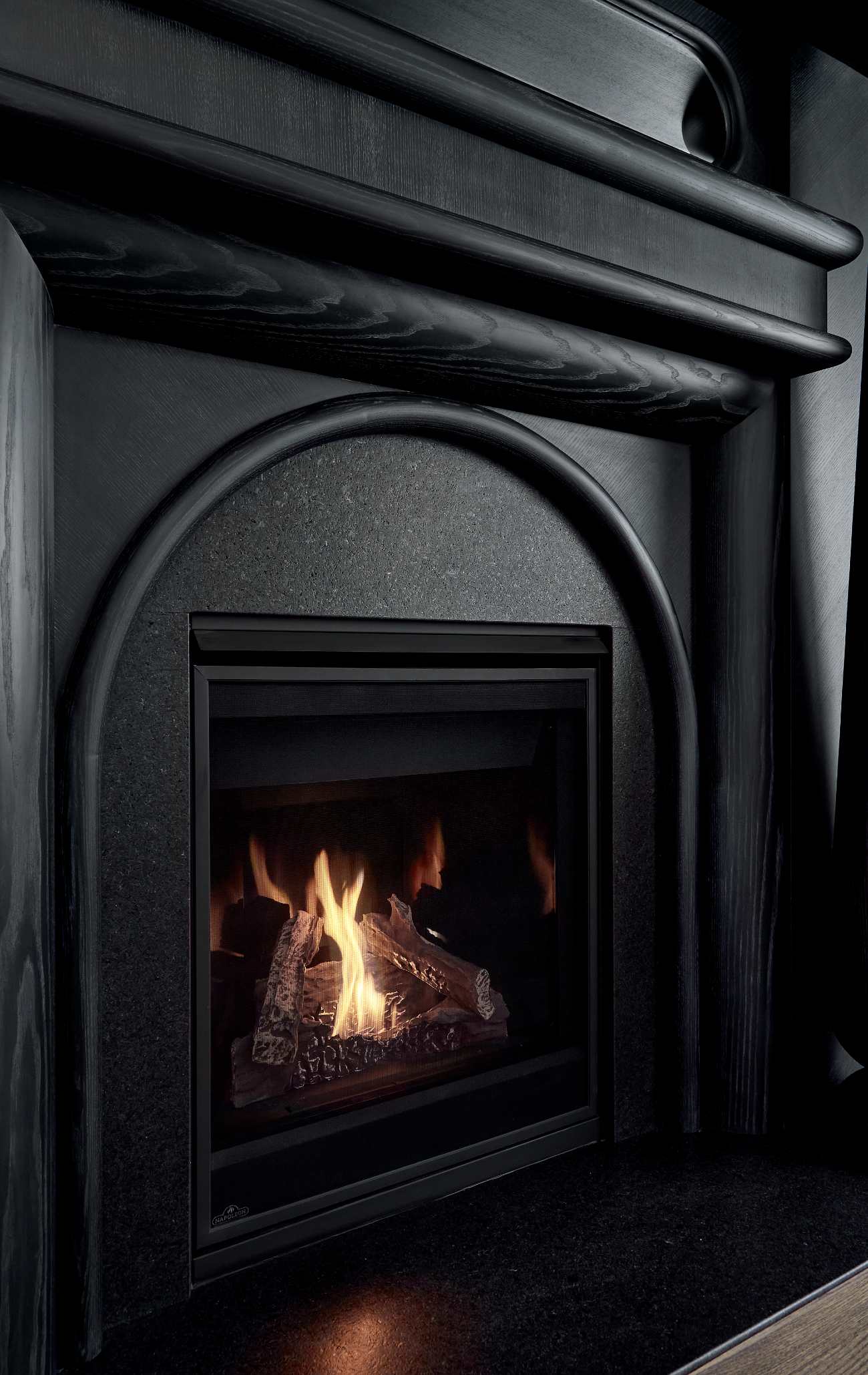 Nicholas Hamilton Holmes - Custom Black Fireplace