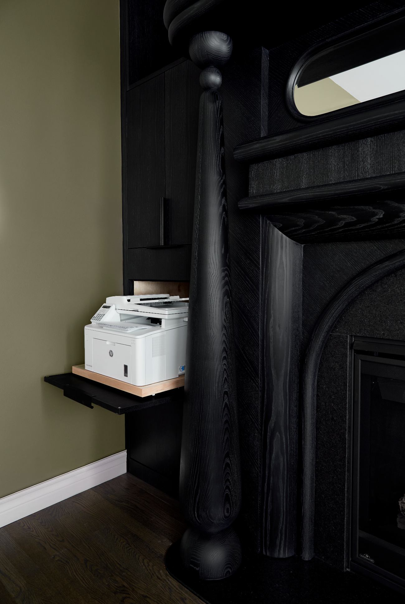 Nicholas Hamilton Holmes - Custom Black Fireplace