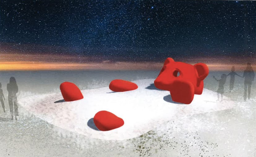 Through the Eyes of the Bear art installation, Ice Breakers 2018