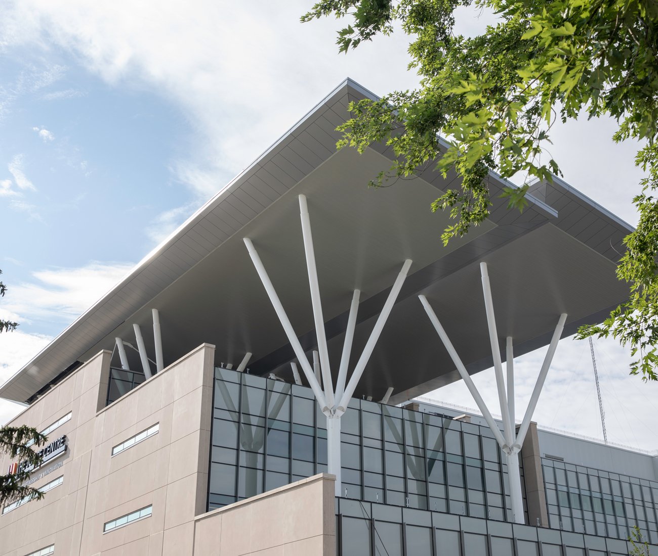 The canopy at Mohawk College's Joyce Centre in Hamilton