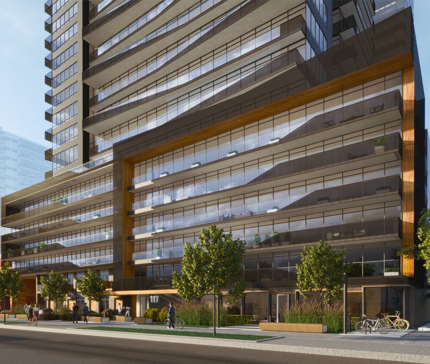 Rendering development Line 5 condos