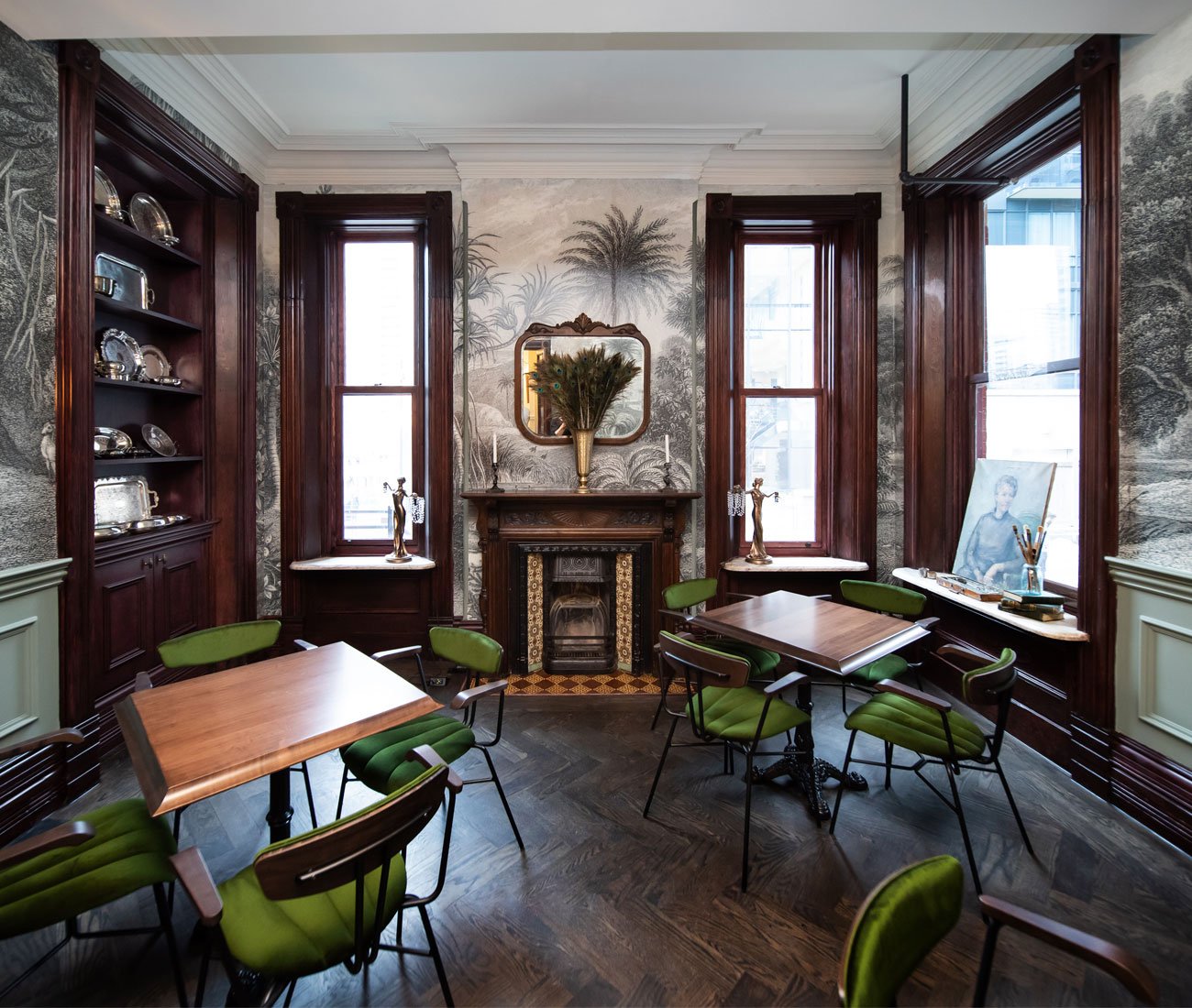 photos of Maison Selby Interiors room at Toronto restaurant 