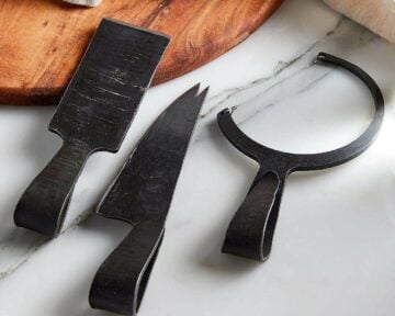 Trio of forged cheese knives - Simons Fabrique 1840