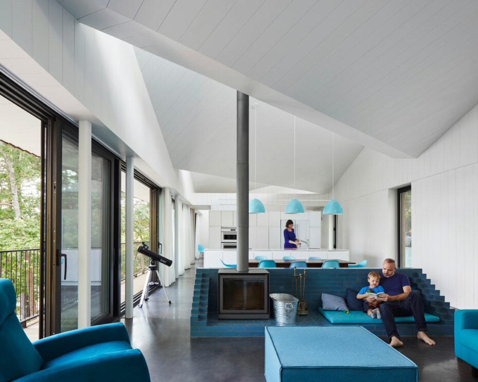 Julia Jamrozik and Coryn Kempster - Cottage Fireplace