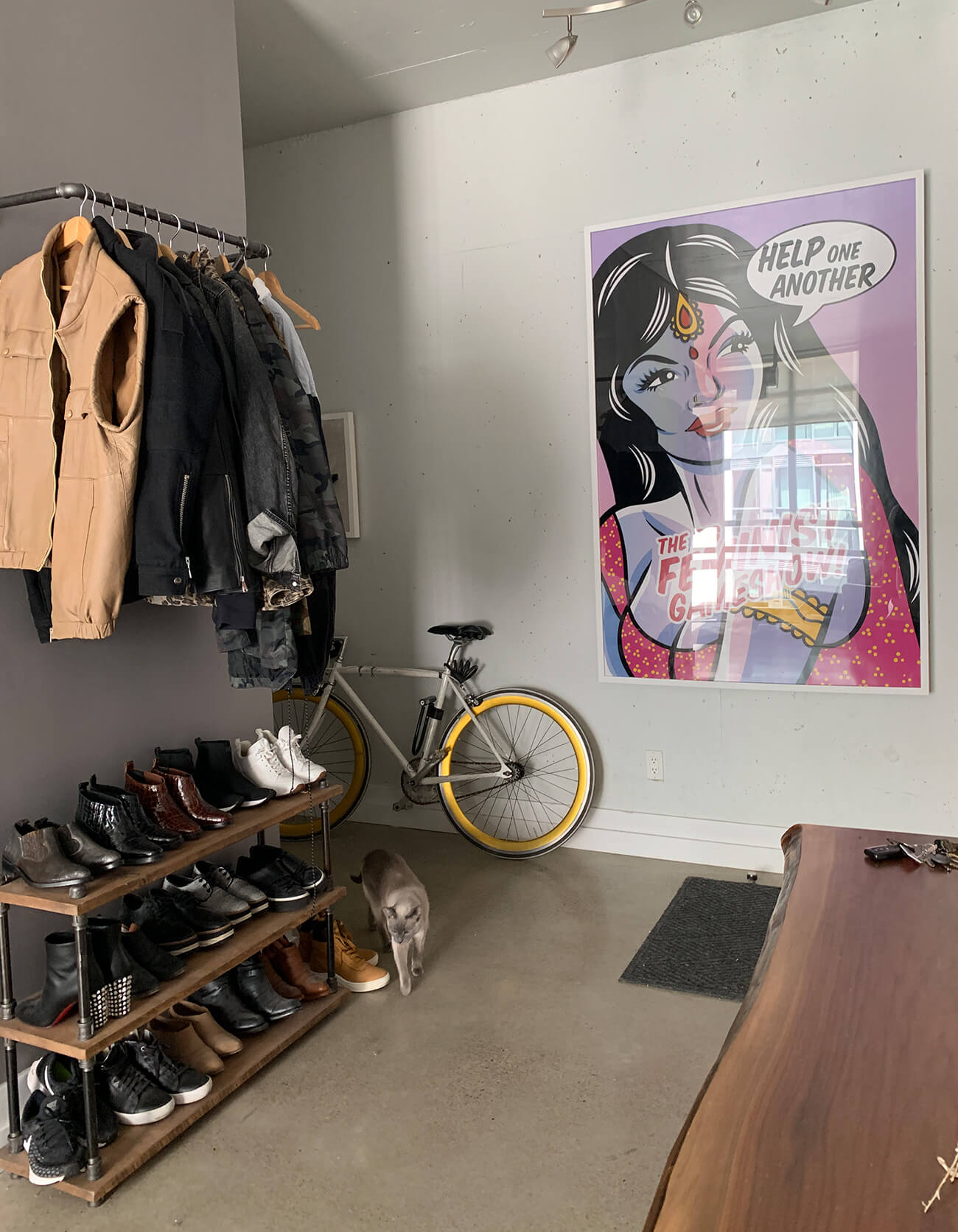 Bench by Cold Steal Creations. Print by Hatecopy