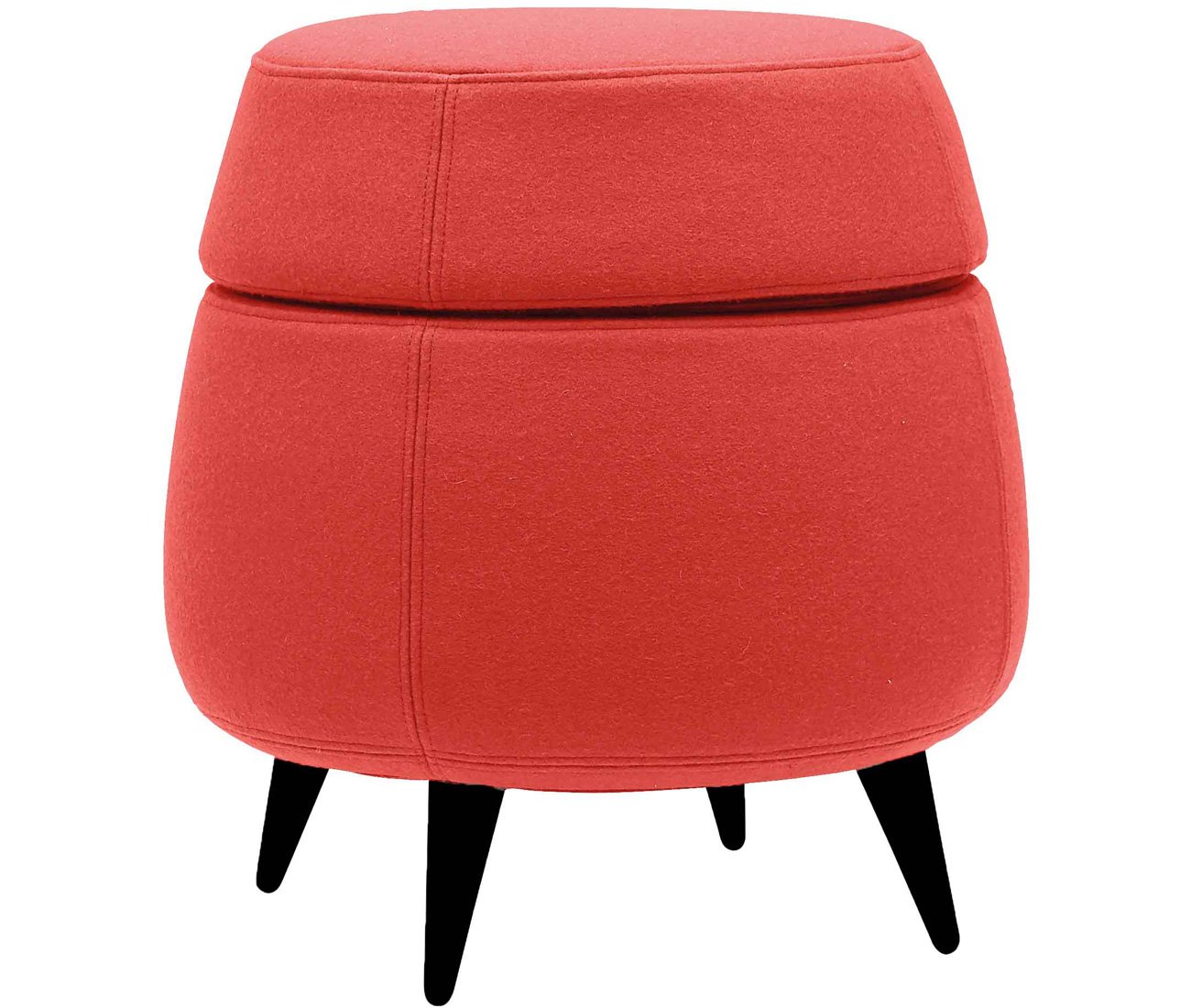 Red Drum Pouf from Copenhagen’s Softline, Scandinavian furniture Design Toronto