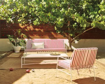 Pavilion seating by CB2