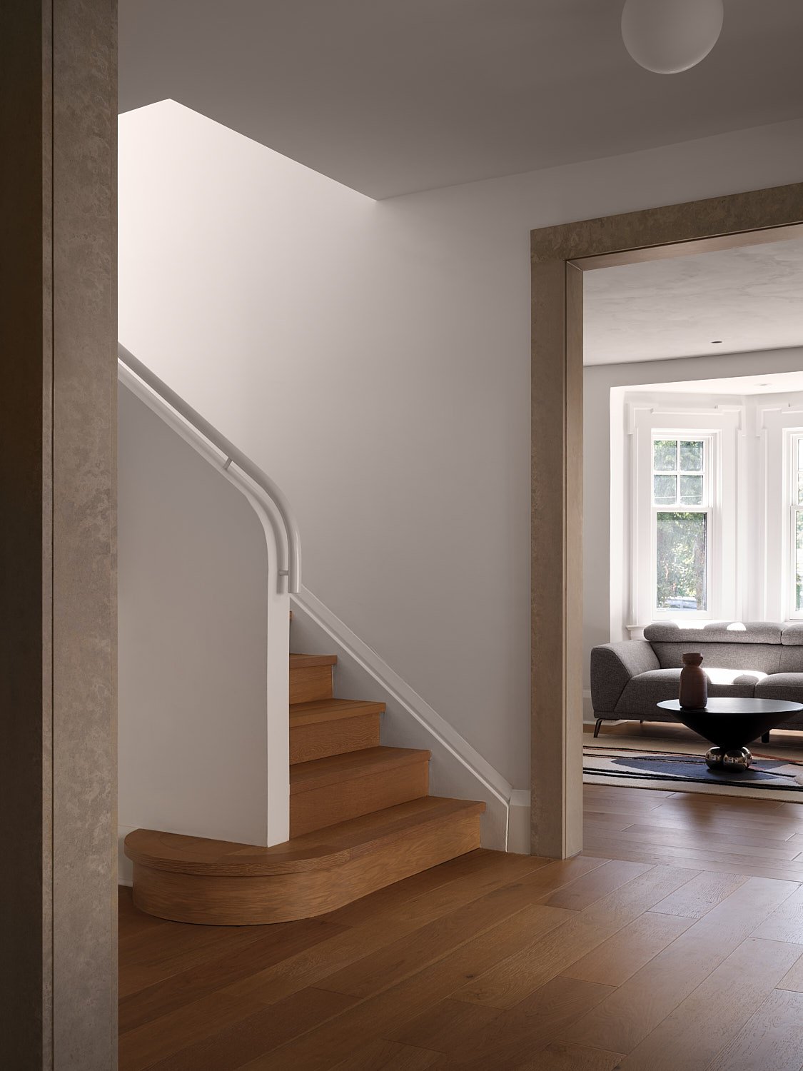 Interior details of the stairs at the Deer Park House by Odami