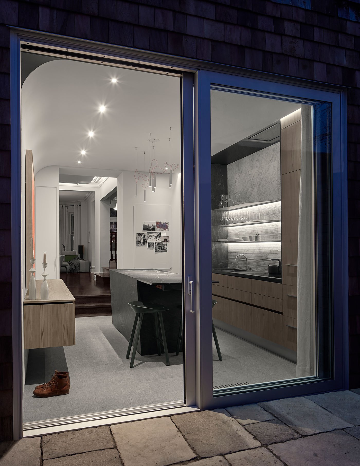 Metcalfe Residence walk to the outdoor