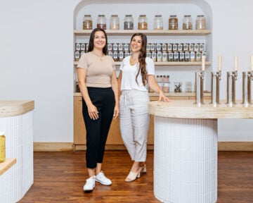 Bare Market owner Natasha Popek-Konieczko (left) and Sarah Forster of Common Good Studio.