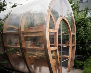 Backyard greenhouse prototype by Stacklab