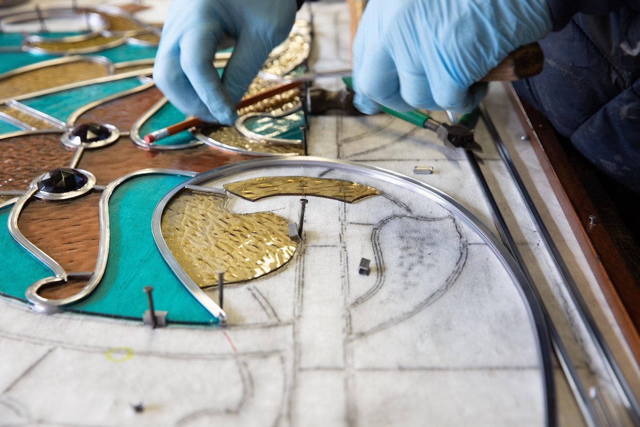 Massey Hall revitalization - stained glass windows work