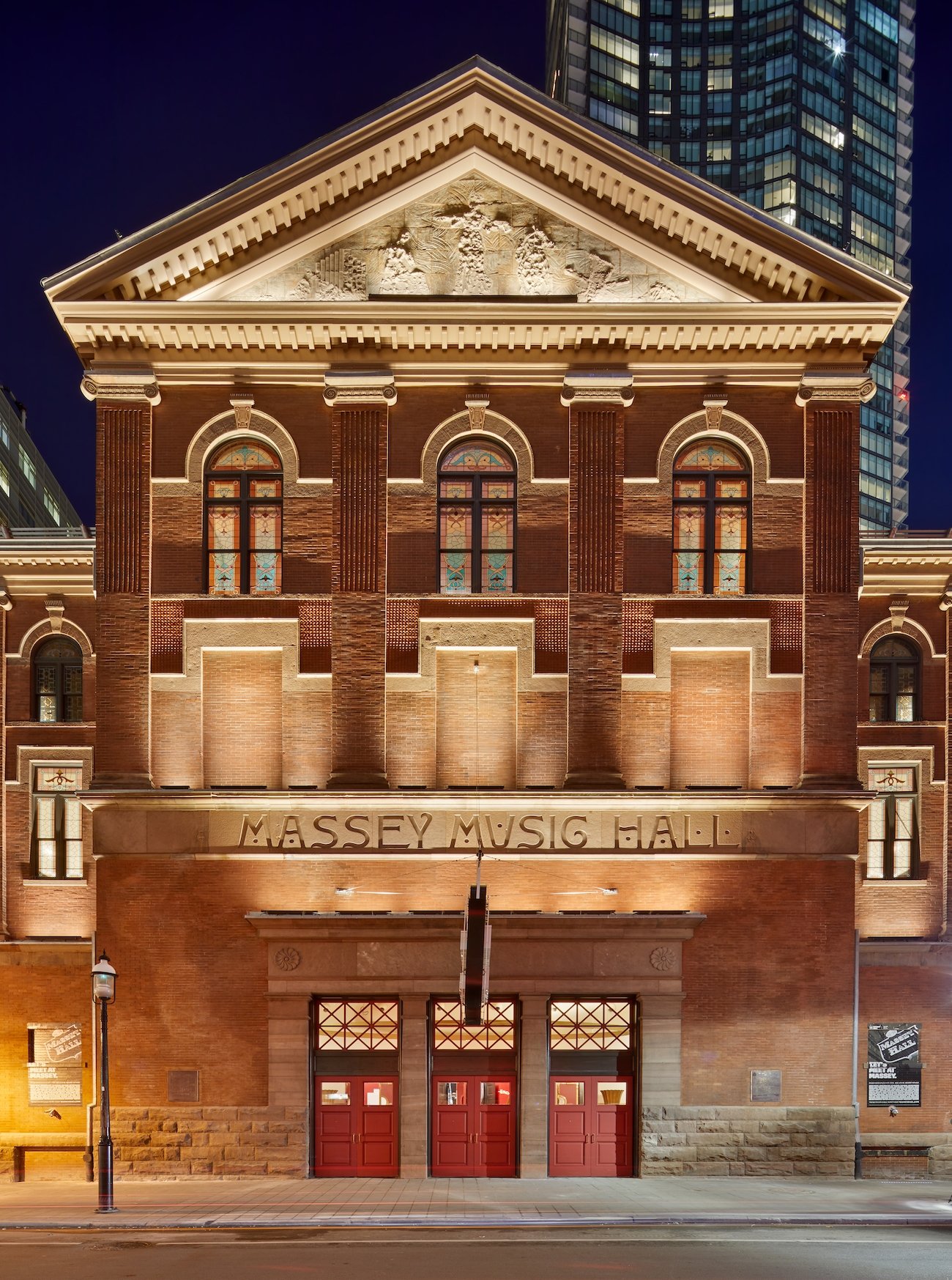 Massey Hall venue in Toronto - street view