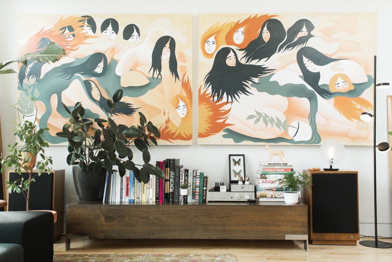 vintage stereos, Ness Lee art