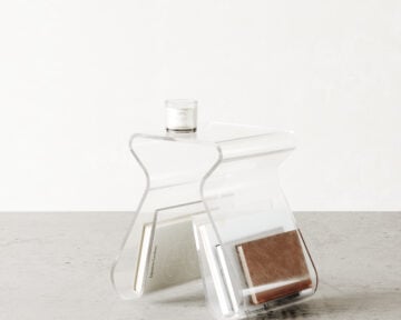 Clear side table, Acrylic table, Magino