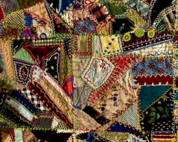 ROM, Quilts:Made In Canada, Crazy Quilt 1884