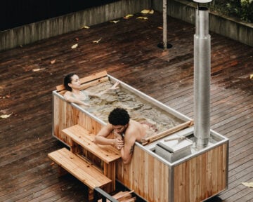 Wood Burning Hot Tub