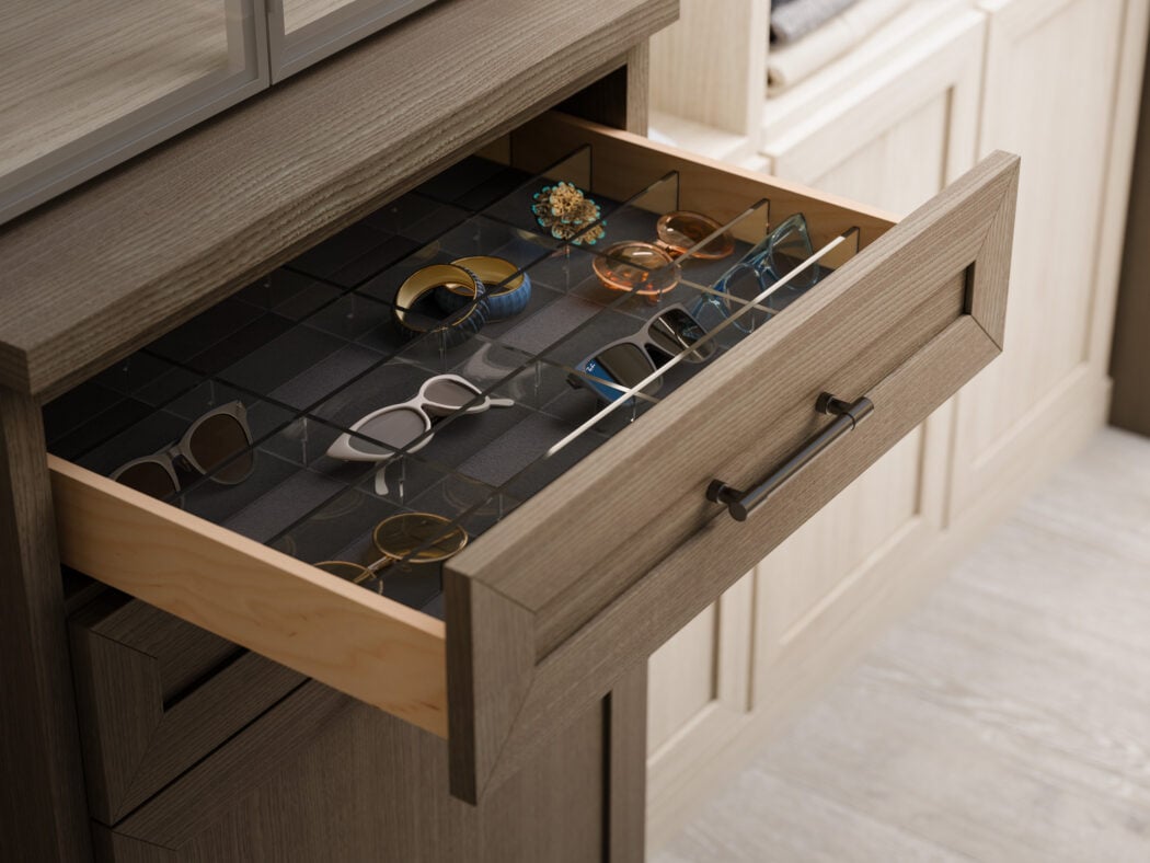 Custom walk-in closet design